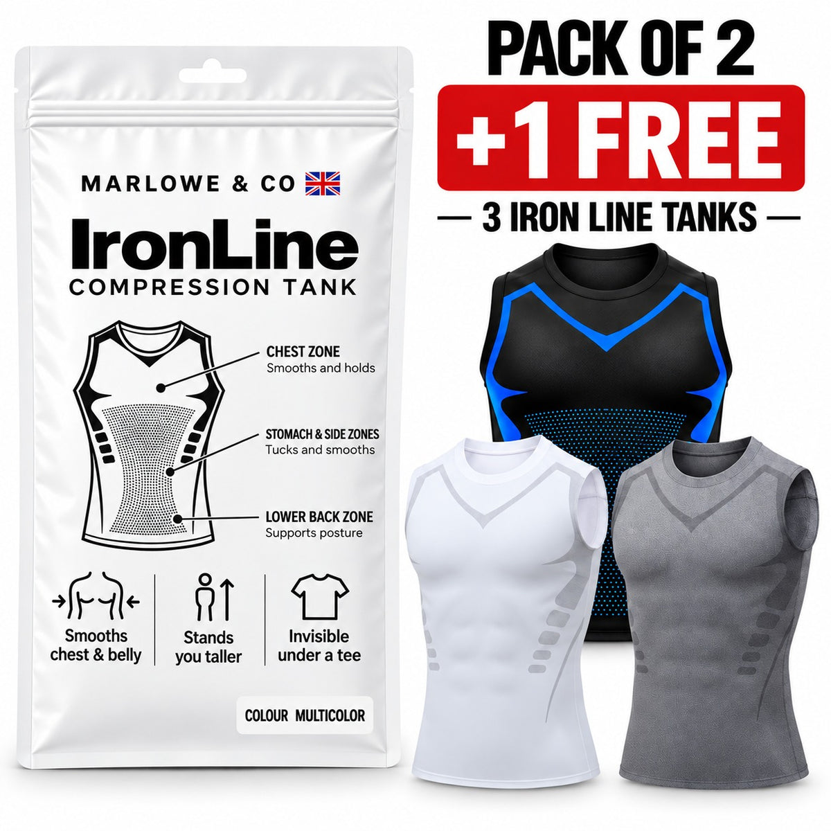 Men's Compression Tank Top | Shape & Support
