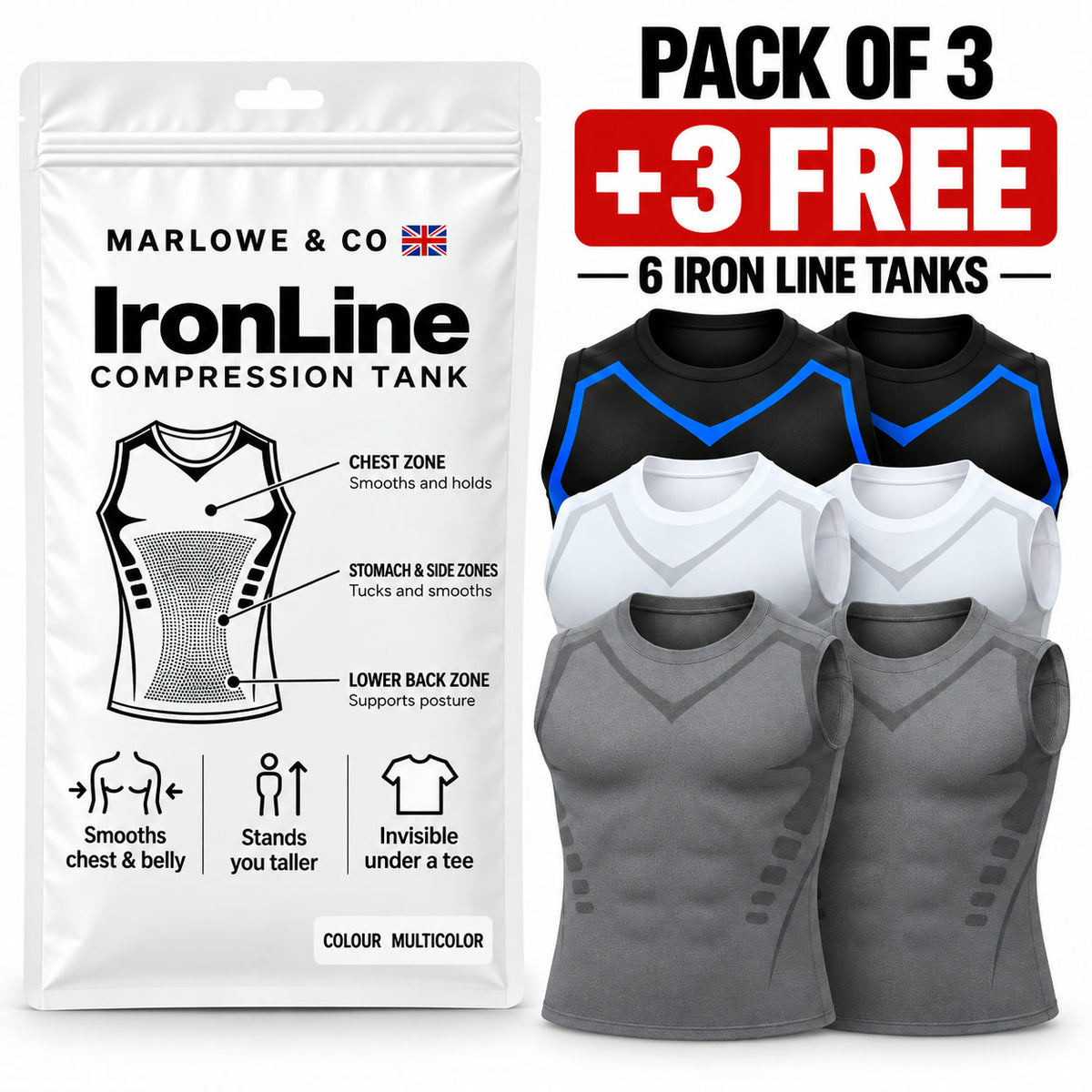 Men's Compression Tank Top | Shape & Support