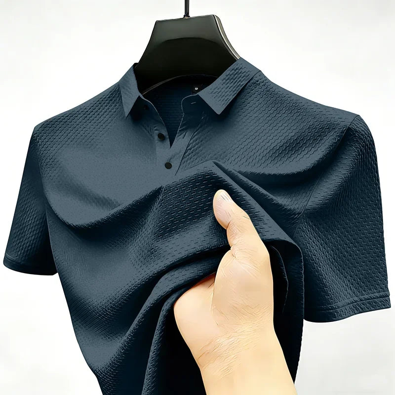 Marlowe & Co Beer Belly Polo - Men's Stretch Polo Shirt, Longer Torso & Untucked Fit