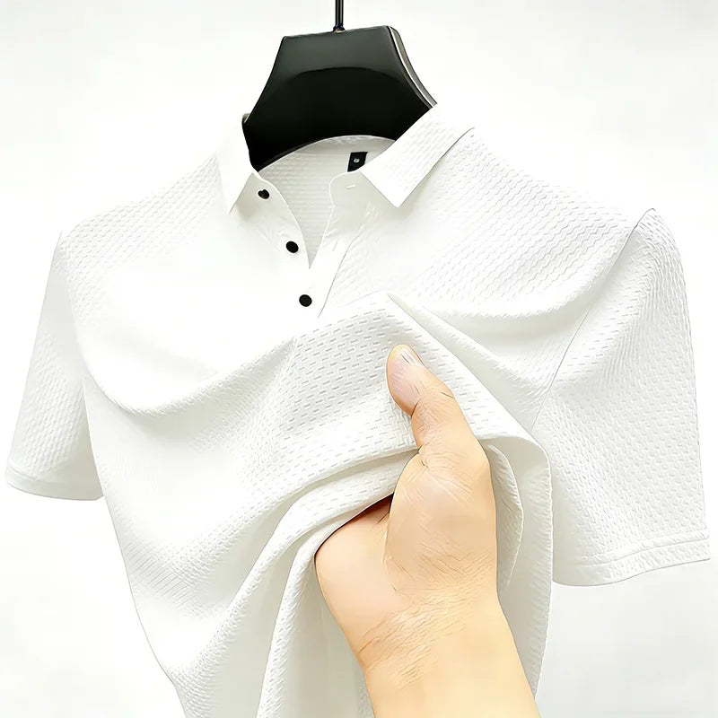 Marlowe & Co Beer Belly Polo - Men's Stretch Polo Shirt, Longer Torso & Untucked Fit