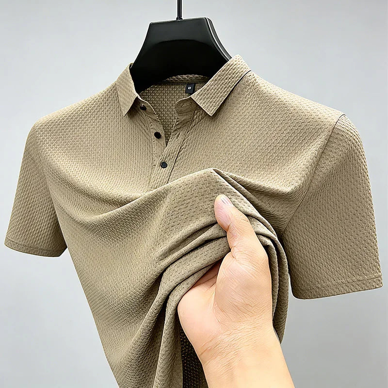 Marlowe & Co Beer Belly Polo - Men's Stretch Polo Shirt, Longer Torso & Untucked Fit