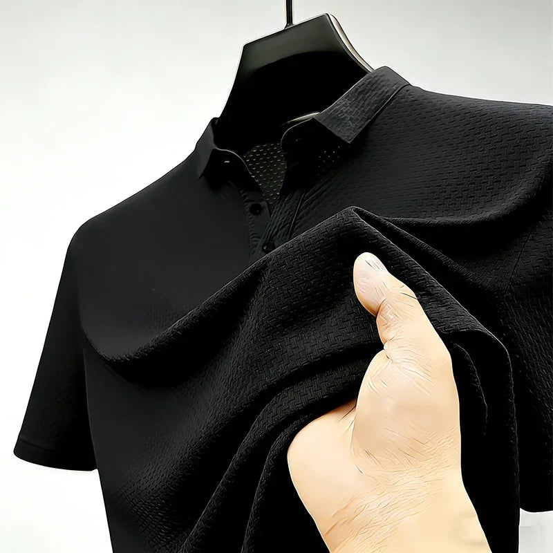 Marlowe & Co Beer Belly Polo - Men's Stretch Polo Shirt, Longer Torso & Untucked Fit