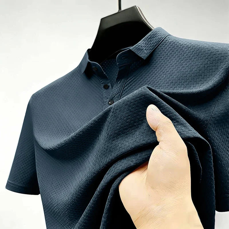 Marlowe & Co Beer Belly Polo - Men's Stretch Polo Shirt, Longer Torso & Untucked Fit