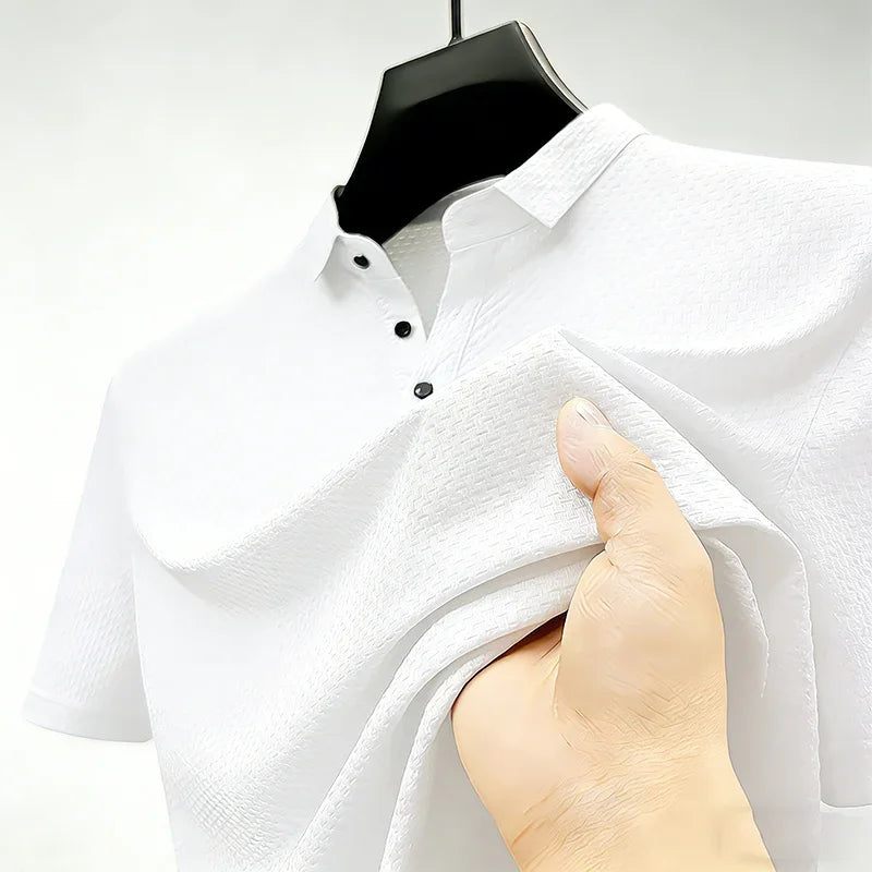 Marlowe & Co Beer Belly Polo - Men's Stretch Polo Shirt, Longer Torso & Untucked Fit