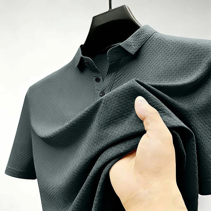 Marlowe & Co Beer Belly Polo - Men's Stretch Polo Shirt, Longer Torso & Untucked Fit